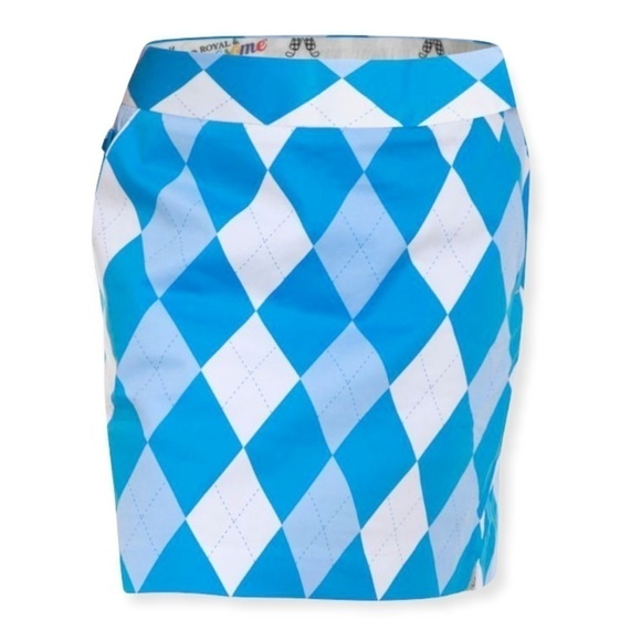 ROYAL & AWESOME Golf Plaid Athletic Skort  built-in elastic short Women’s size… - Picture 3 of 11